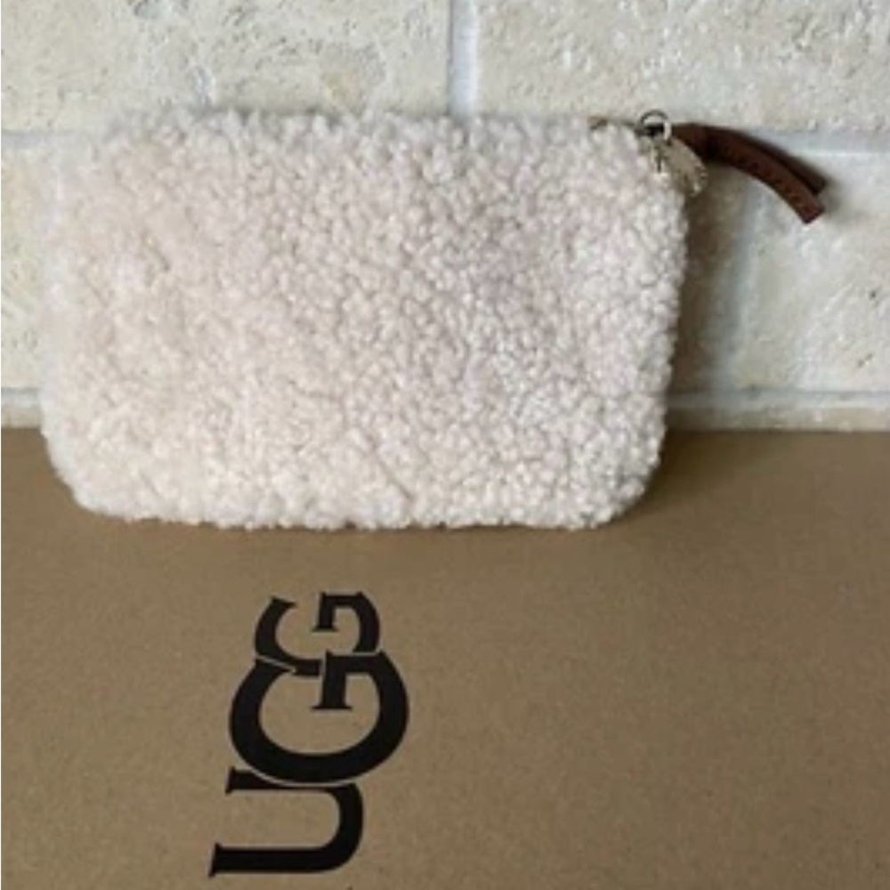 UGG Cream/White Shearling Change Purse